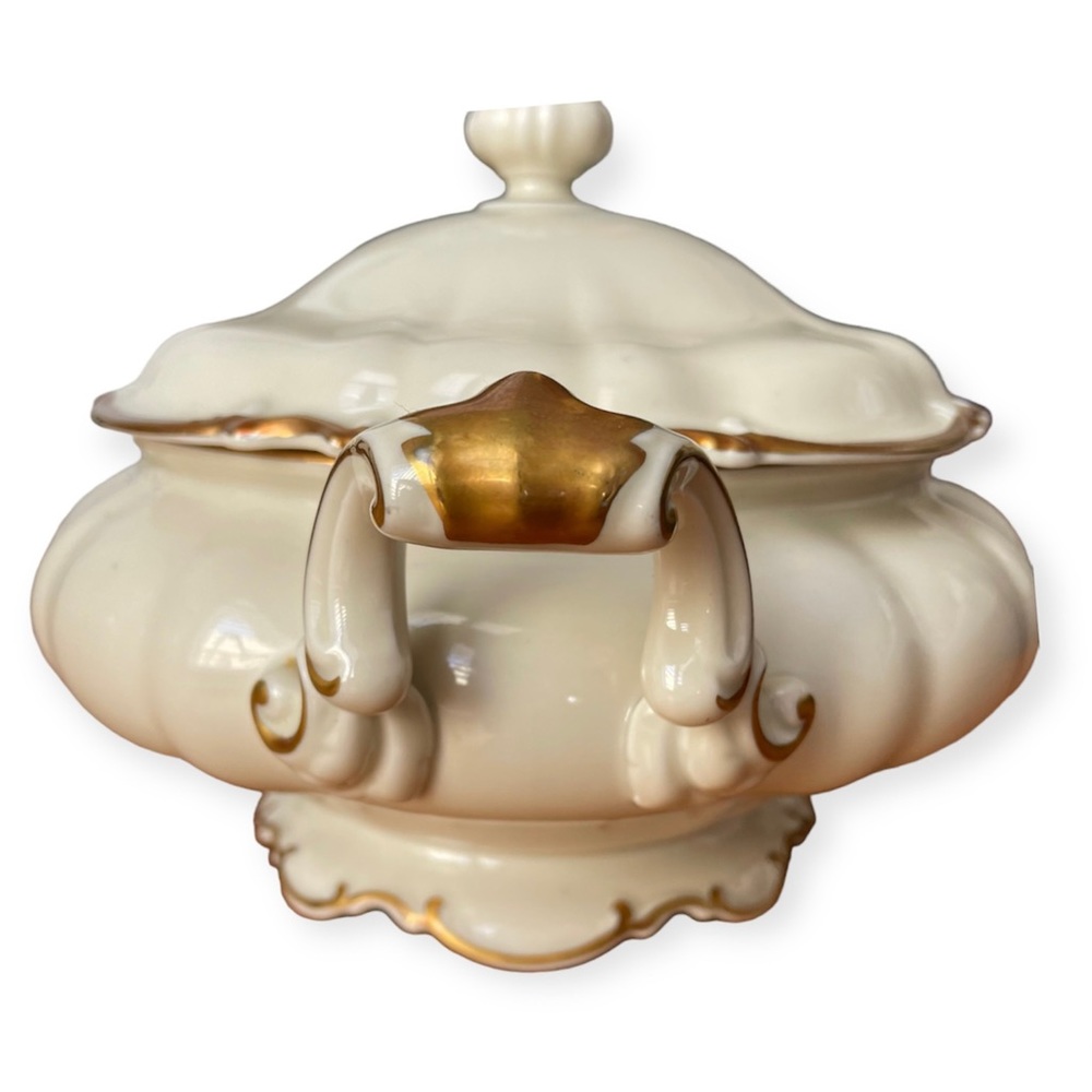 HUTSCHENREUTHER Hamilton Round Covered Vegetable Casserole Tureen Gold T… - Picture 5 of 16
